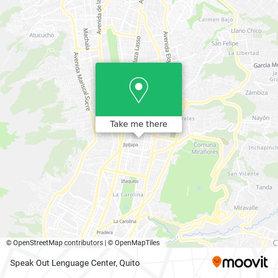Speak Out Lenguage Center map