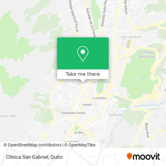 Mapa de Clínica San Gabriel