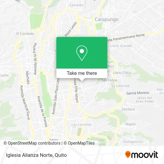 Iglesia Alianza Norte map
