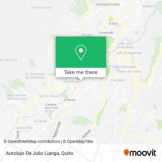 Autolujo De Julio Lianga map