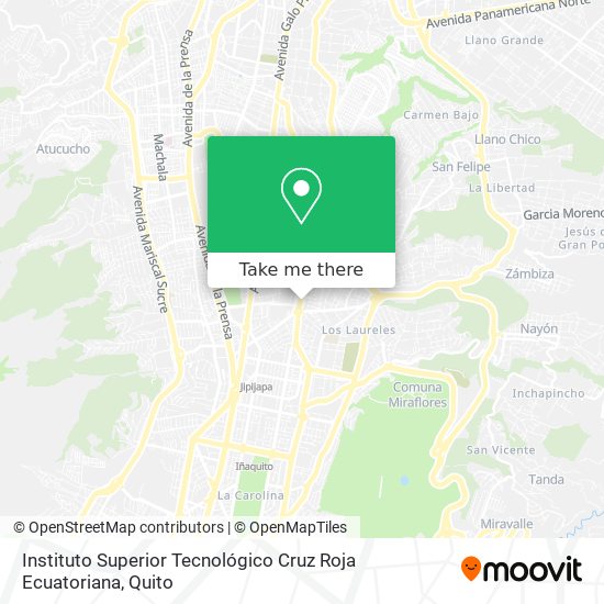 Instituto Superior Tecnológico Cruz Roja Ecuatoriana map