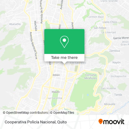 Mapa de Cooperativa Policía Nacional