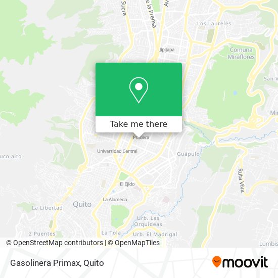 Mapa de Gasolinera Primax