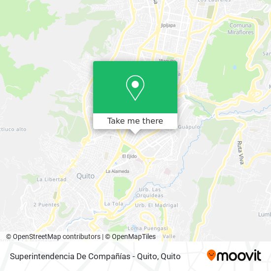 Superintendencia De Compañías - Quito map