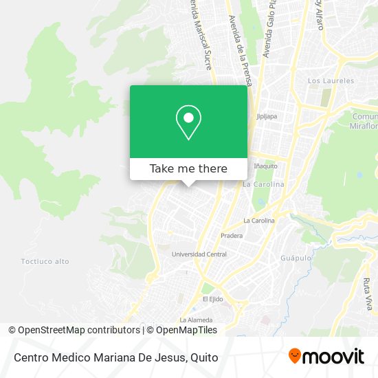 Mapa de Centro Medico Mariana De Jesus