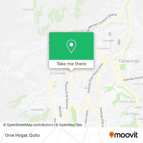 Orve Hogar map