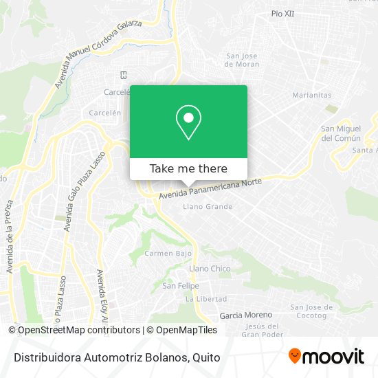 Mapa de Distribuidora Automotriz Bolanos