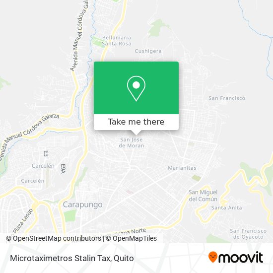 Mapa de Microtaximetros Stalin Tax