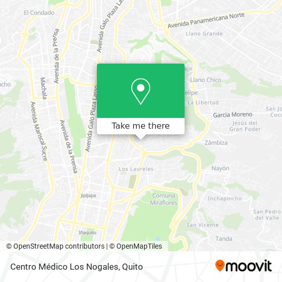 Centro Médico Los Nogales map