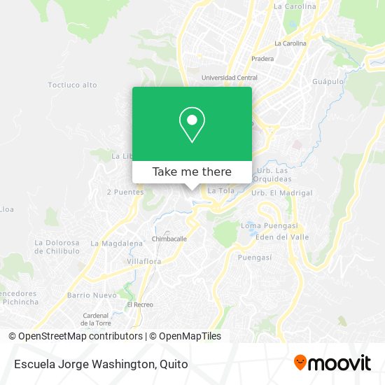 Escuela Jorge Washington map