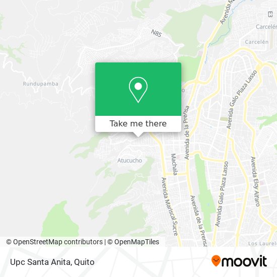 Upc Santa Anita map