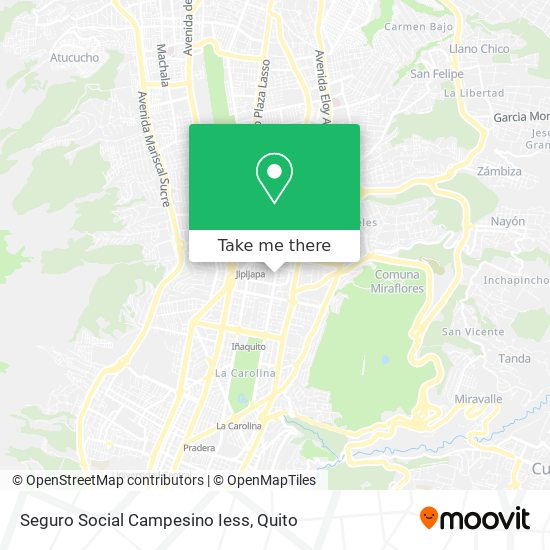 Seguro Social Campesino Iess map