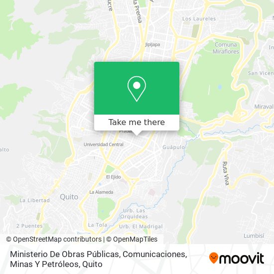 Ministerio De Obras Públicas, Comunicaciones, Minas Y Petróleos map