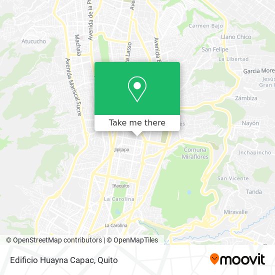 Mapa de Edificio Huayna Capac