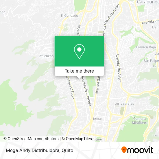 Mega Andy Distribuidora map