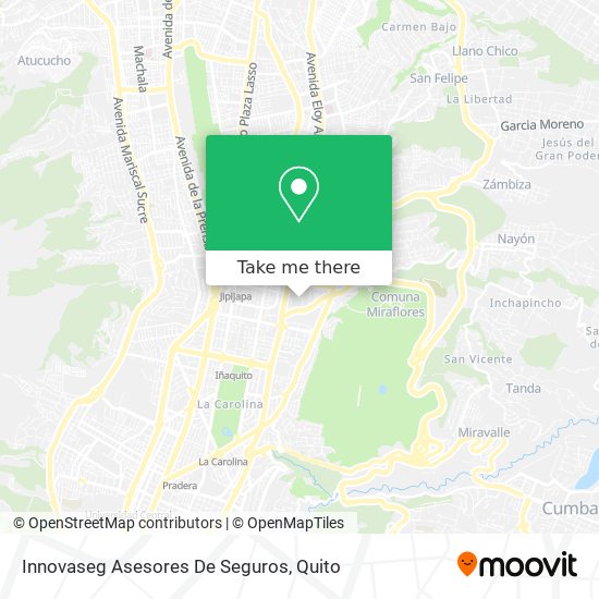 Mapa de Innovaseg Asesores De Seguros