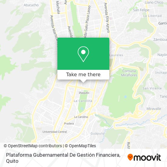 Plataforma Gubernamental De Gestión Financiera map