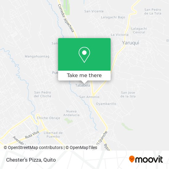 Chester's Pizza map