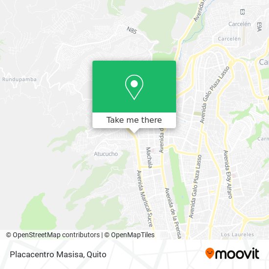 Mapa de Placacentro Masisa