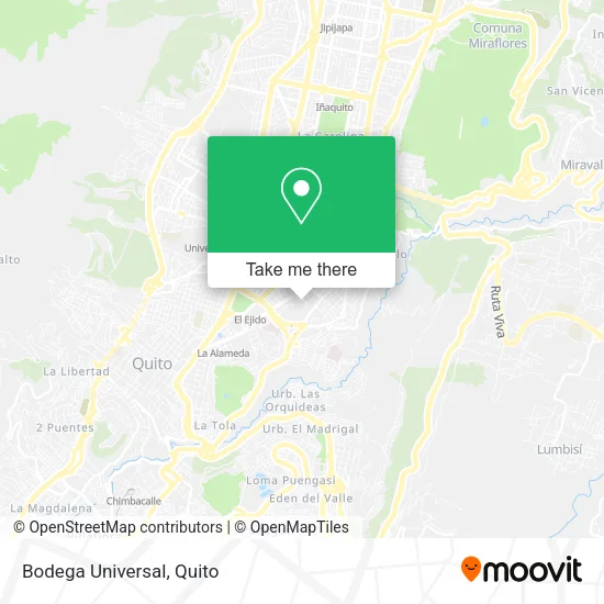 Bodega Universal map