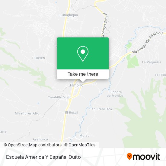 Mapa de Escuela America Y España