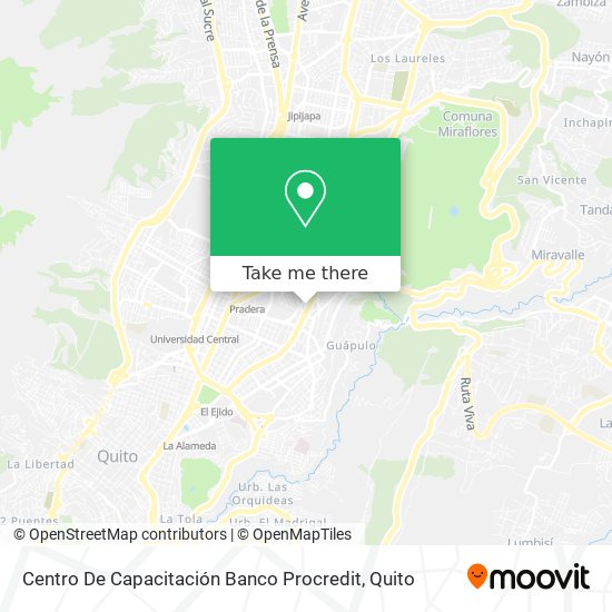 Centro De Capacitación Banco Procredit map
