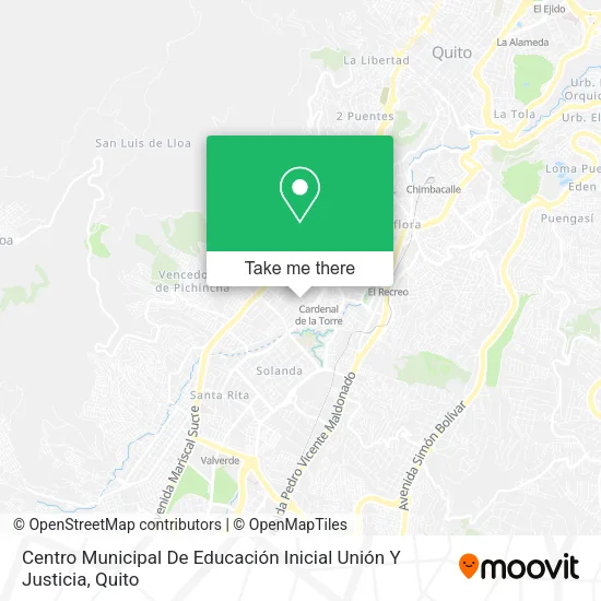 Mapa de Centro Municipal De Educación Inicial Unión Y Justicia