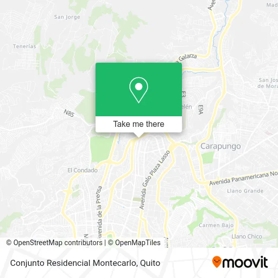 Conjunto Residencial Montecarlo map
