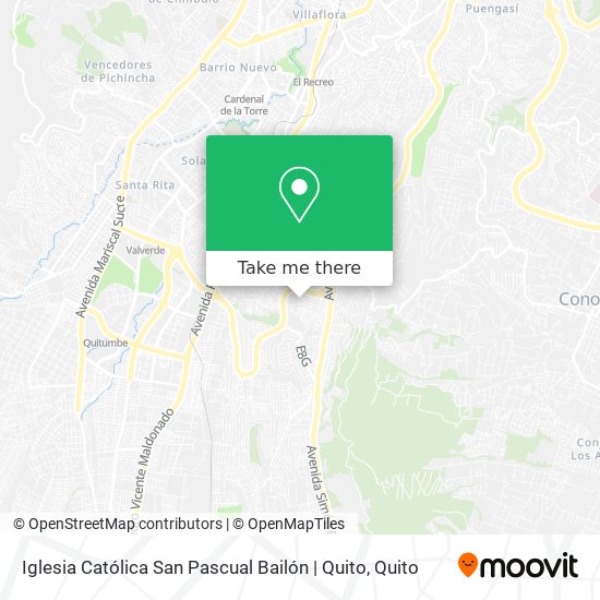 Iglesia Católica San Pascual Bailón | Quito map