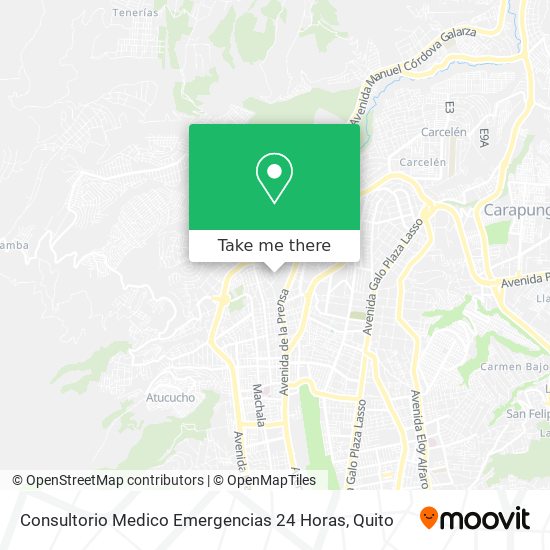 Mapa de Consultorio Medico Emergencias 24 Horas