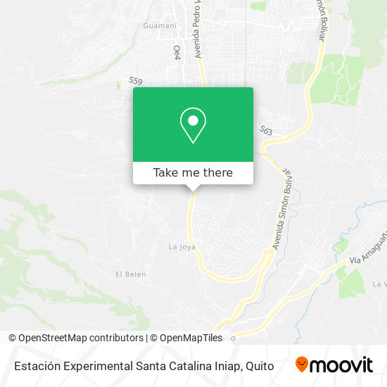 Estación Experimental Santa Catalina Iniap map