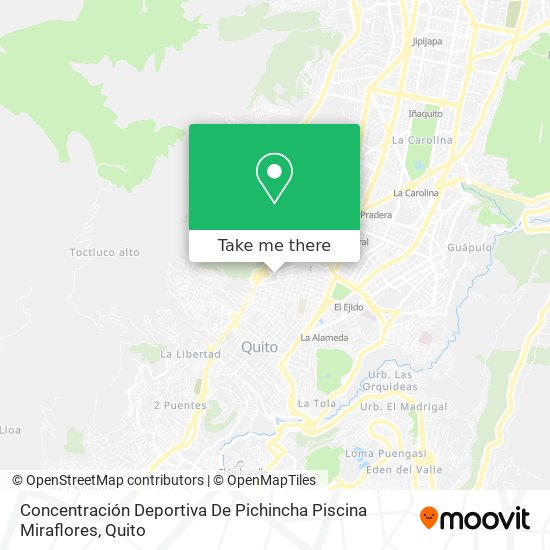 Concentración Deportiva De Pichincha Piscina Miraflores map