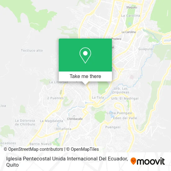 Mapa de Iglesia Pentecostal Unida Internacional Del Ecuador