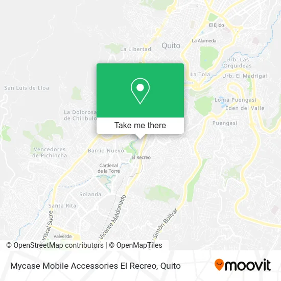 Mycase Mobile Accessories El Recreo map