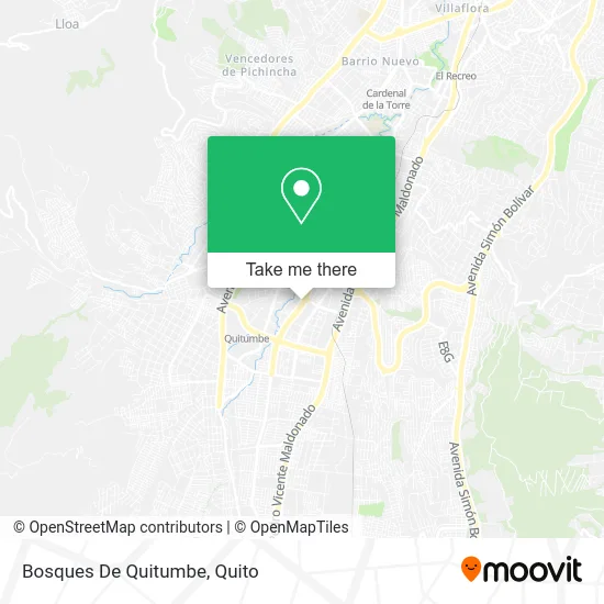 Bosques De Quitumbe map