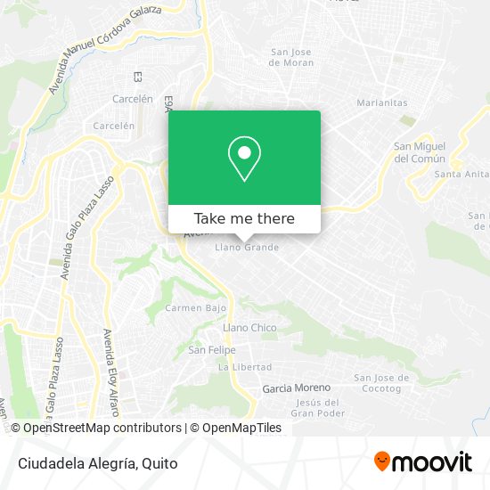 Ciudadela Alegría map