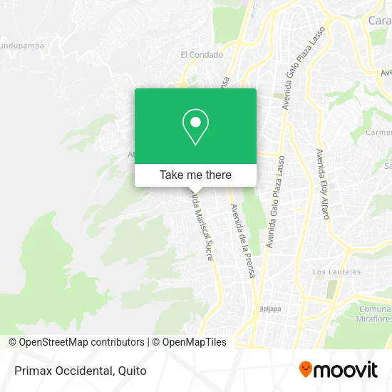 Primax Occidental map