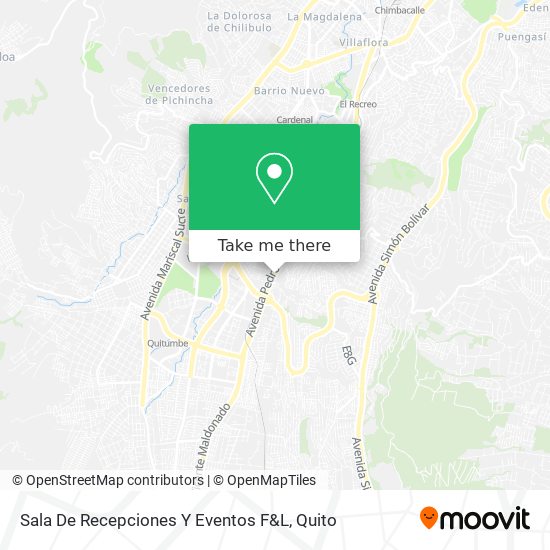 Sala De Recepciones Y Eventos F&L map