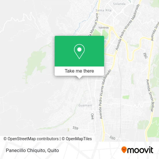 Panecillo Chiquito map