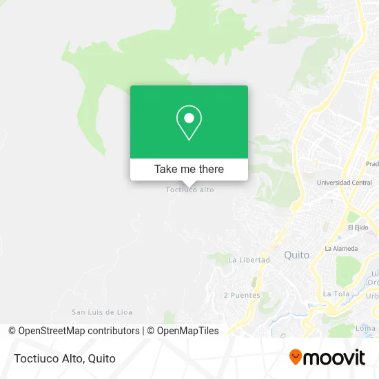 Toctiuco Alto map