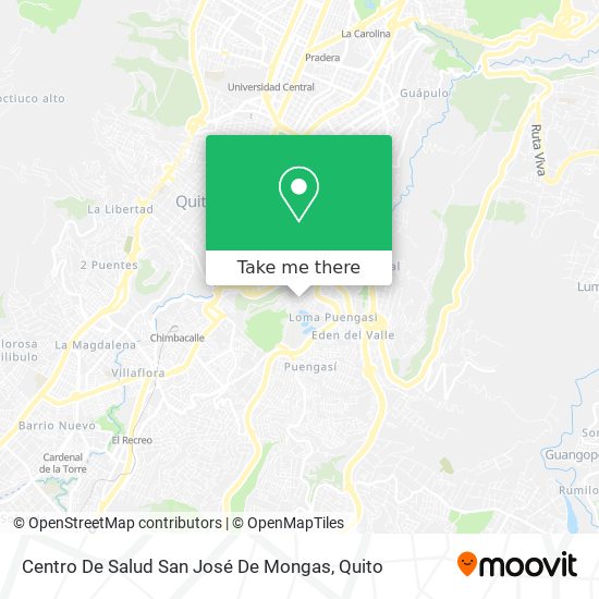 Centro De Salud San José De Mongas map