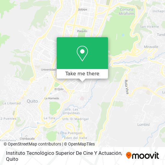 Mapa de Instituto Tecnológico Superior De Cine Y Actuación