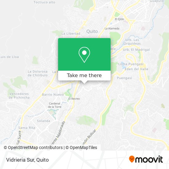 Mapa de Vidrieria Sur