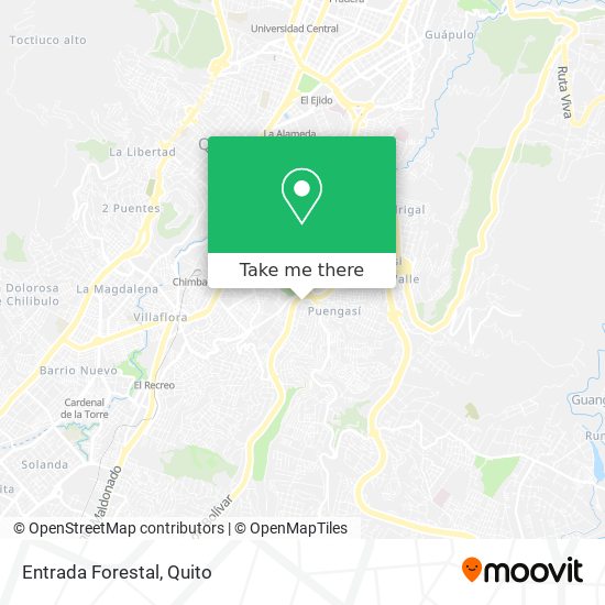 Entrada Forestal map