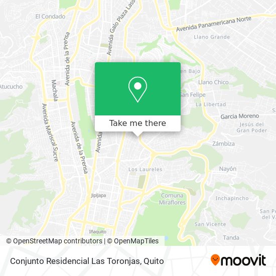 Mapa de Conjunto Residencial Las Toronjas