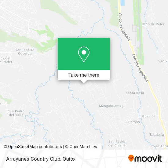 Arrayanes Country Club map