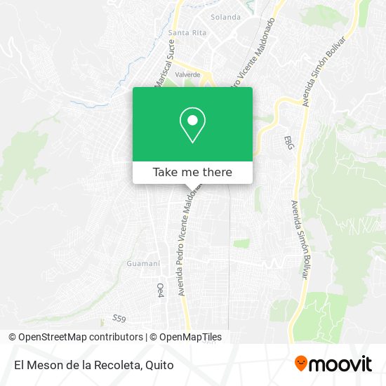 Mapa de El Meson de la Recoleta