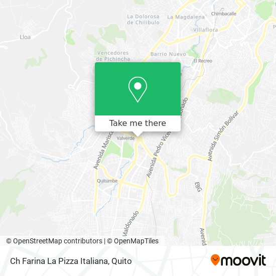 Ch Farina La Pizza Italiana map