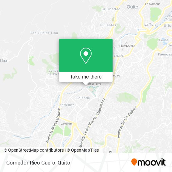 Mapa de Comedor Rico Cuero