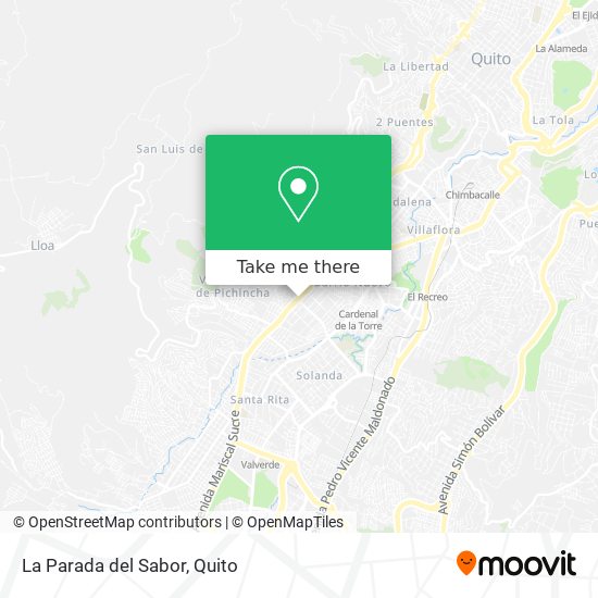 La Parada del Sabor map